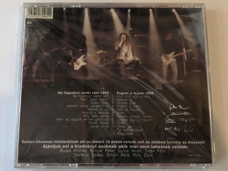 Southern Special ‎– Ne Fogadjon Senki Rám, Fogom A Fejem 1996 / Crossroads Records Audio CD 2001 / CRCD 048-2