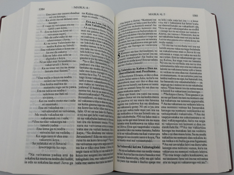 Ai Vola Tabu / Fijian New Version Holy Bible / Brown Vinyl cover / Ena i Vakavakadewa Vou / The Bible Society of the South Pacific 2017 / FNV52 (9789822177961)