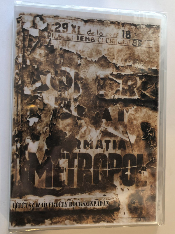 Metropol-Group DVD 2019 Fél évszázad Erdély rockszínpadán 1968-2018 / Metropol Transylvanian Rock band documentary / KAR DVD 018 (5991111804180)