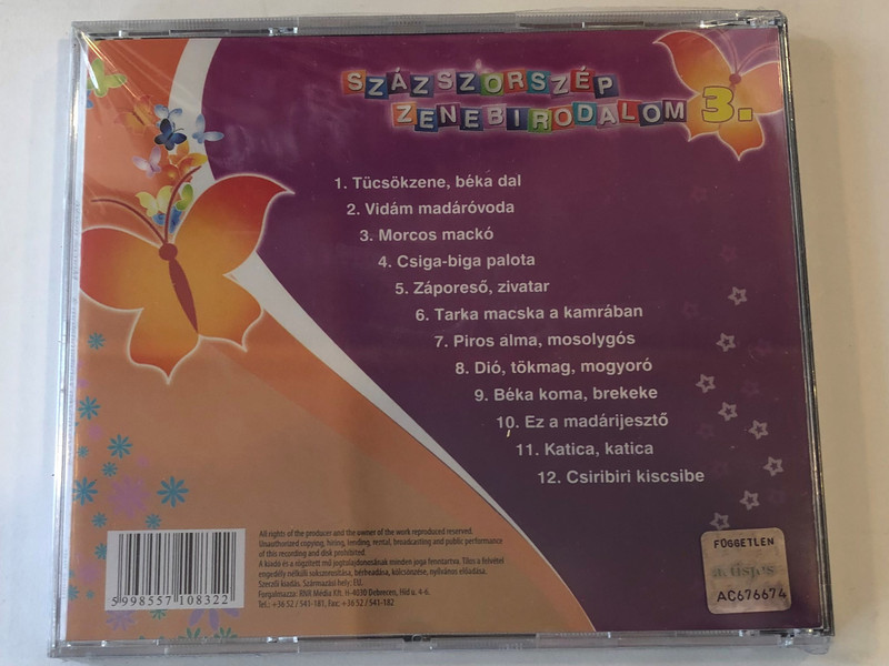 Százszorszép Zenebirodalom 3. - Morcos macko - es mas gyermekdalok... / RNR Media Kft. Audio CD / 5998557108322