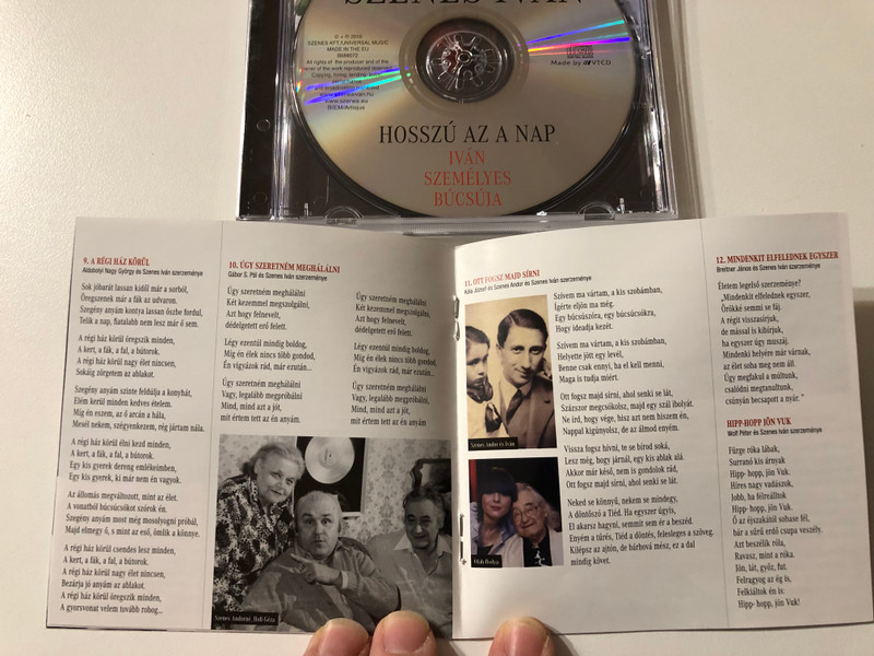 Szenes Iván ‎– Hosszú Az A Nap / Utolsó Üzenet / Iván személyes búcsúja / 22 Sláger eddig kiadatlan felvételek is / Universal Audio CD 2010 / B688072 