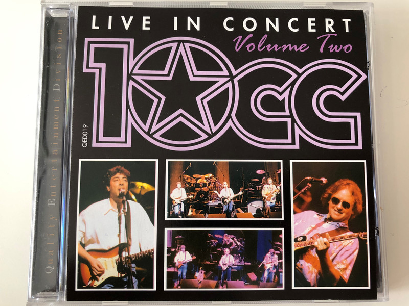 Live In Concert - Volume Two - 10cc ‎/ QED ‎Audio CD / QED019
