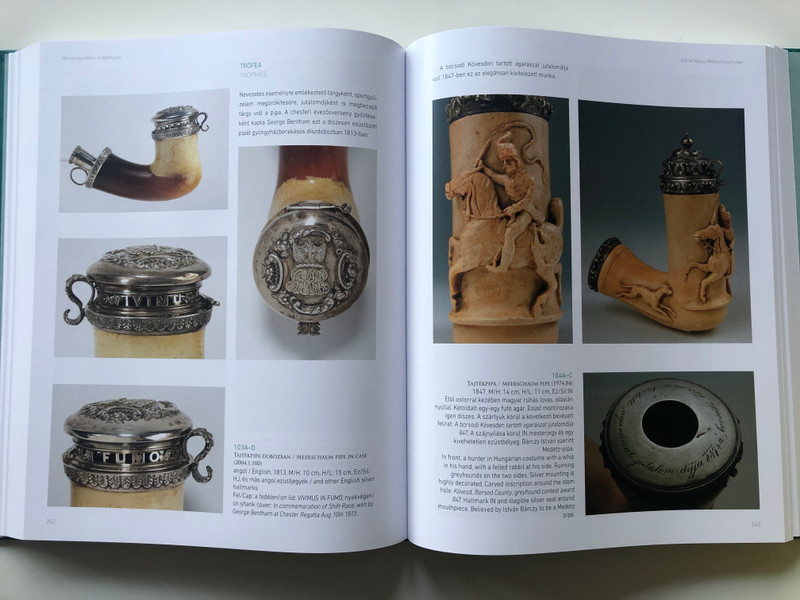 History in Pipe Smoke by Ridovics Anna / Történelem Pipafüstben / Selection from the Pipe collection of the Hungarian National Musem / Martin Opitz kiadó 2019 / Hungarian-English Bilingual Hardcover Book (9789639987616)