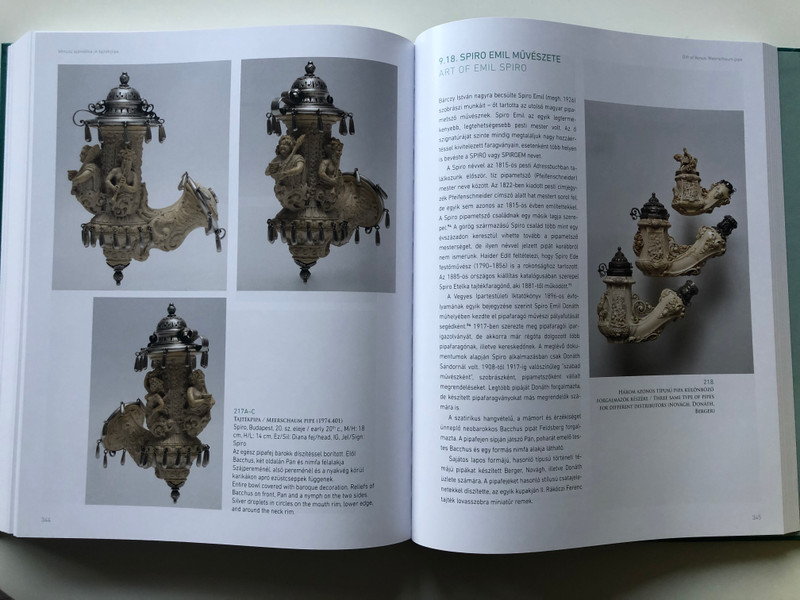 History in Pipe Smoke by Ridovics Anna / Történelem Pipafüstben / Selection from the Pipe collection of the Hungarian National Musem / Martin Opitz kiadó 2019 / Hungarian-English Bilingual Hardcover Book (9789639987616)