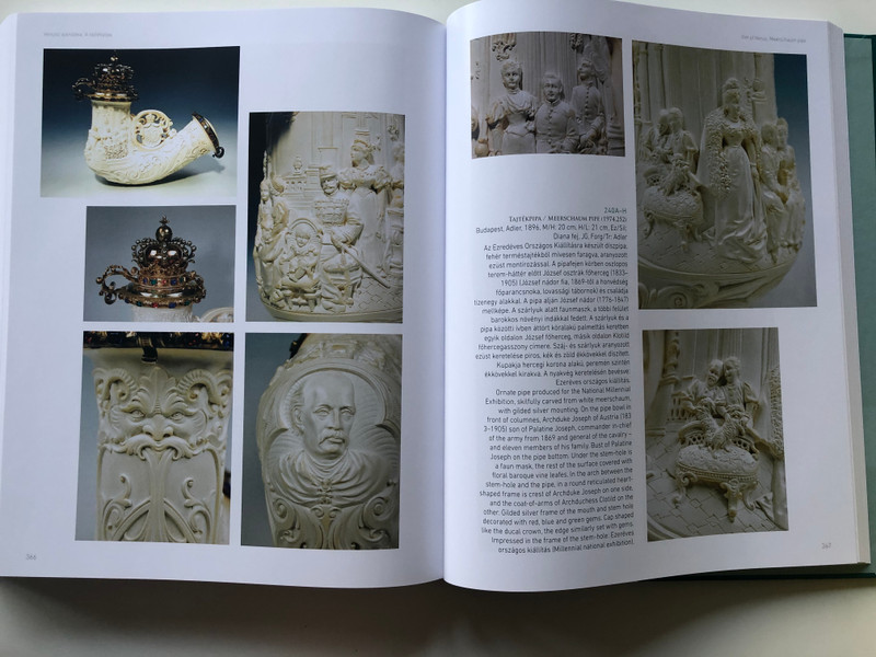 History in Pipe Smoke by Ridovics Anna / Történelem Pipafüstben / Selection from the Pipe collection of the Hungarian National Musem / Martin Opitz kiadó 2019 / Hungarian-English Bilingual Hardcover Book (9789639987616)