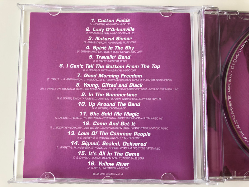Elton John ‎– The Legendary Covers Album / Entertain Me Ltd. ‎Audio CD 2007 / 74391