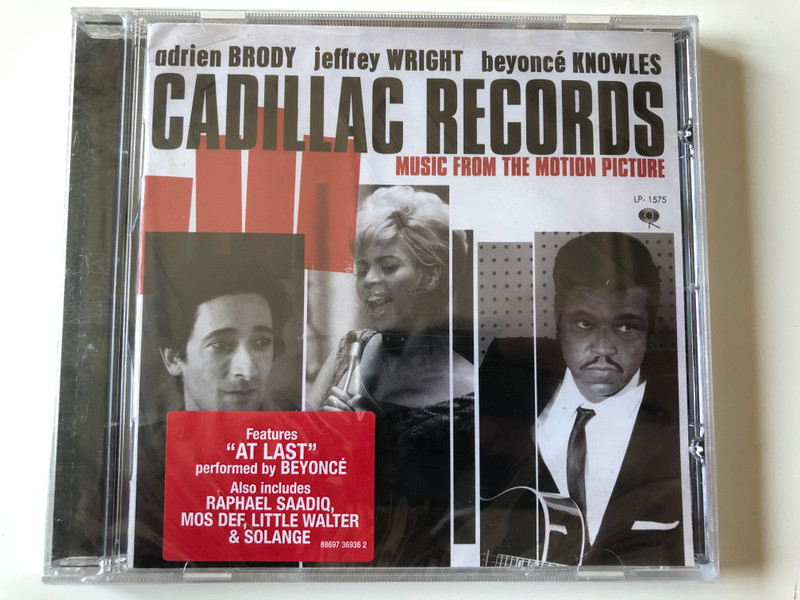 Adrien Brody, Jeffrey Wright, Beyonce Knowles - Cadillac Records (Music From The Motion Picture) / Featuring ''At Last'', Perfordmed by Beyonce, Also includes Raphael Saadiq, Mos Def / Sony Music Entertainment Audio CD 2008 / 88697 36936 2