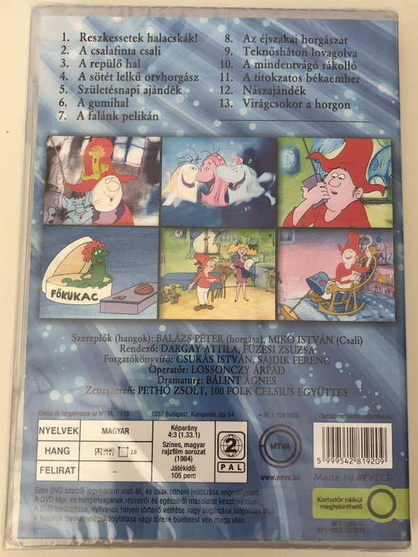 A Nagy Hohoho Horgász 1 DVD 1984 / Directed by Dargay Attila, Füzesi Zsuzsa / Voice Actors: Balázs Péter, Mikó István (5999542819209)