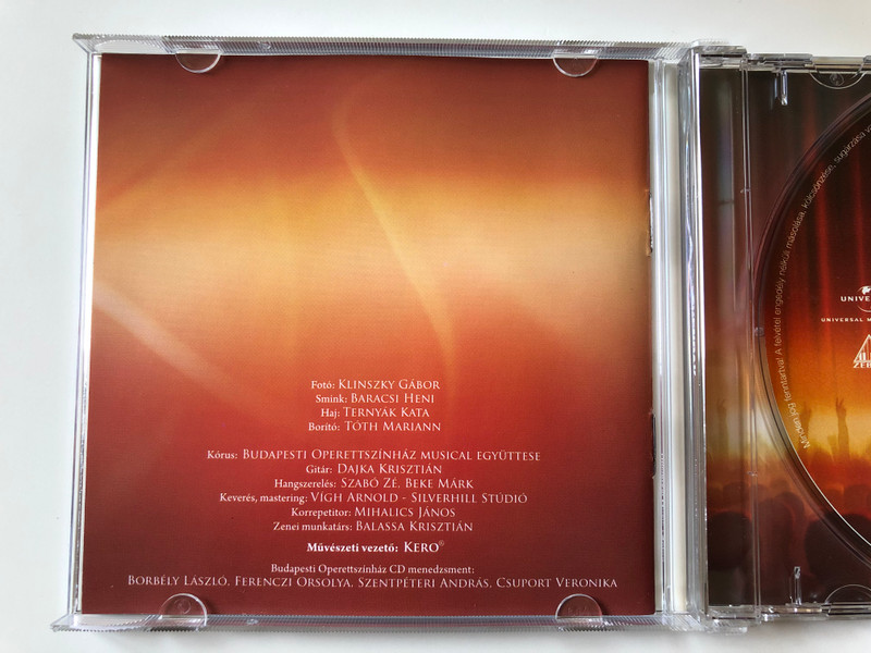 Gyere, Almodj! Musical Legendák / A Budapesti Operettszinhaz Es A Universal Music, Kozos Koncertsorozata / Vago Zsuzsi, Dolhai Attila, Peller Anna, Mészáros Árpád Zsolt, Kerényi Miklós Máté / Universal Music Kft. ‎Audio CD 2010 / 2753937