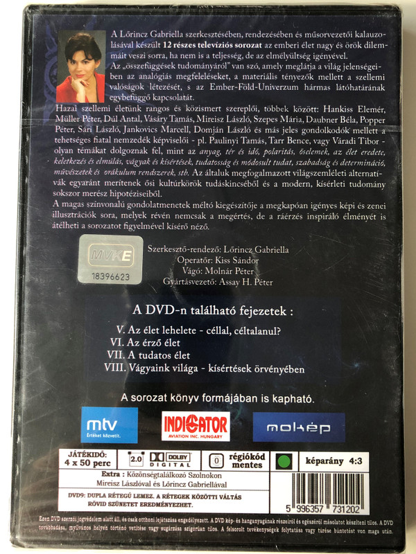 Világokon át DVD 2000 Across Worlds / Episodes 5-8 / Directed by Lőrincz Gabriella / Barangolás a metafizika birodalmában (5-8. rész) / Wandering in the realm of metaphysics / 12 részes sorozat (5996357731202)