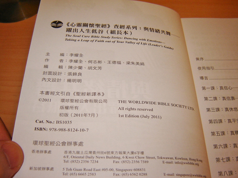 Supplement for the Soul Care Study Bible Chinese Edition / Leader's Guide