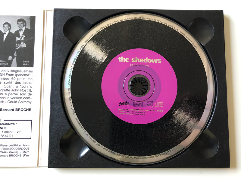 The Shadows - I Only Want To Be With You, Fourth Street, The Magic Doll, Stay Around, Maid Marion's Theme, Benno San, Don't Stop Now, In The Past, Fly Me To The Moon, Now That You're Gone / MAM Productions Audio CD 1999 Stereo / 5201092