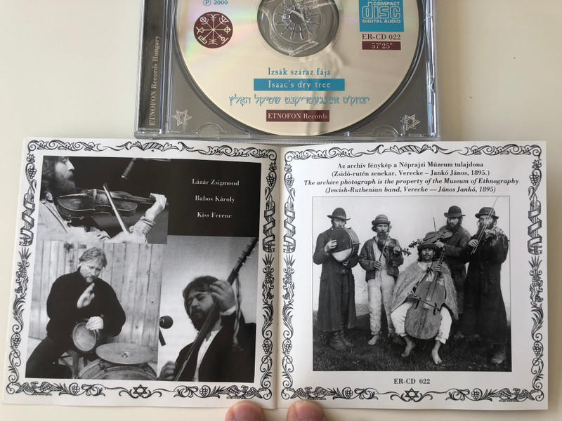 Odesa Klezmer Band - Izsak szaraz faja / Isaac's dry tree / Etnofon Records Audio CD 2000 / ER-CD 022