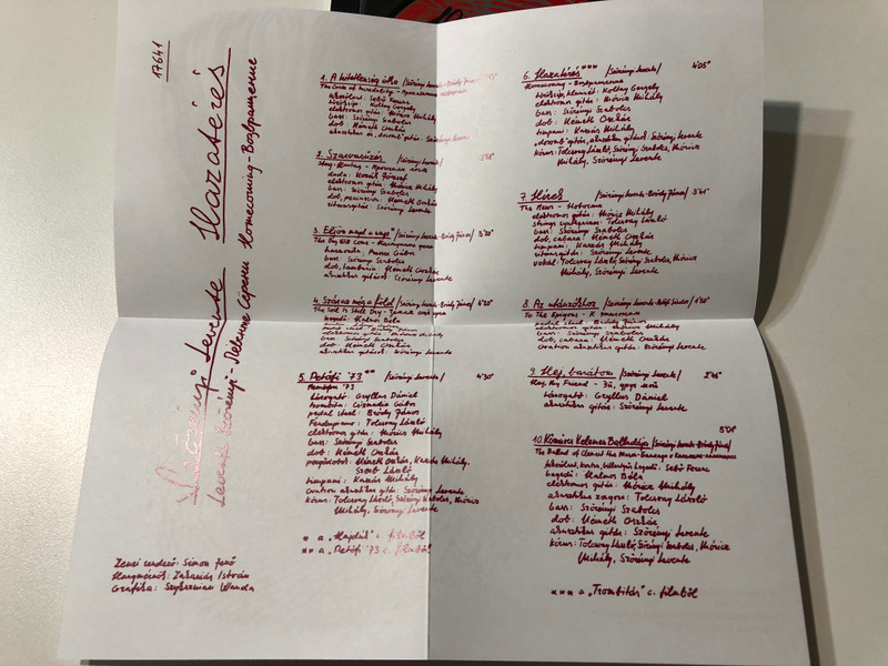 Szörényi Levente ‎– Hazatérés / Gong ‎Audio CD / HCD 17641 (5991811764128)