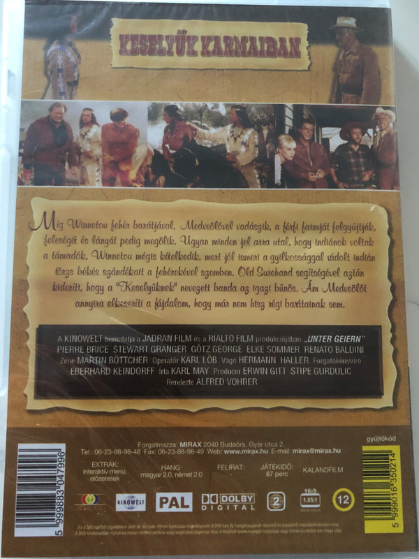 Unter Geiern DVD 1964 Keselyűk karmaiban (Among Vultures) / Directed by Alfred Vohrer / Starring: Stewart Granger, Pierre Brice, Elke Sommer (5999883047996)