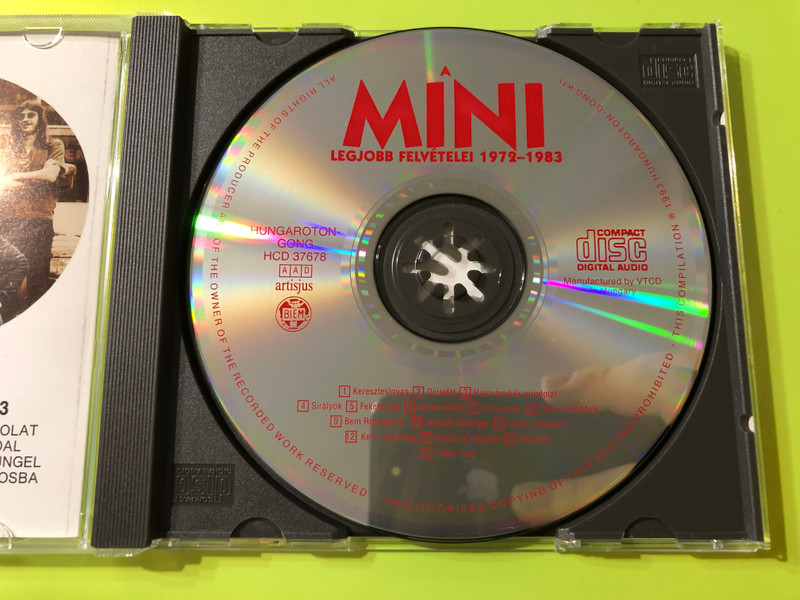 A Mini Legjobb Felvételei 1972-1983 - Vissza A Városba / Hungaroton ‎Audio CD / HCD 37678 (5991813767820)