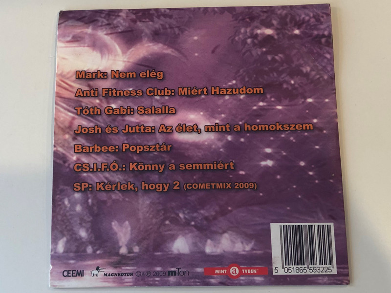 Tini Lady - Top 7 / Mark, Anti Fitness Club, Tóth Gabi, Josh És Jutta, Barbee, Cs.i.f.ó., SP / Magneoton Audio CD 2009 / 5051865593225