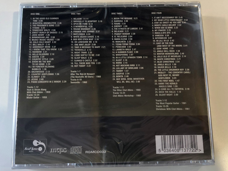 Chet Atkins Vol. 2 - Eight Classic Albums / Digitally Remastered And Enhanced For Superior Quality / Real Gone ‎4x Audio CD / RGMCD032