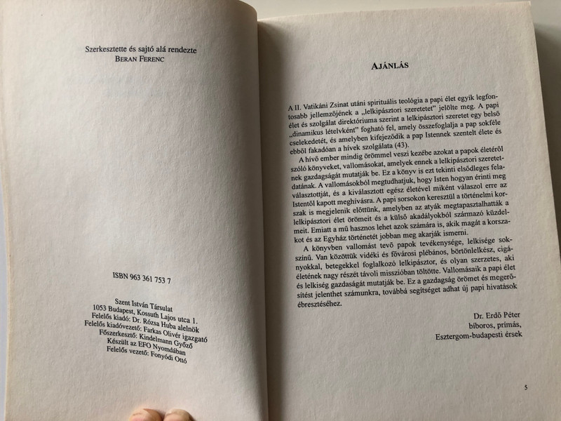 Értünk élnek - Vallomások a lelkipásztori szeretet gazdagságáról by Beran Ferenc / Szent István Társulat 2005 (9789633617533)