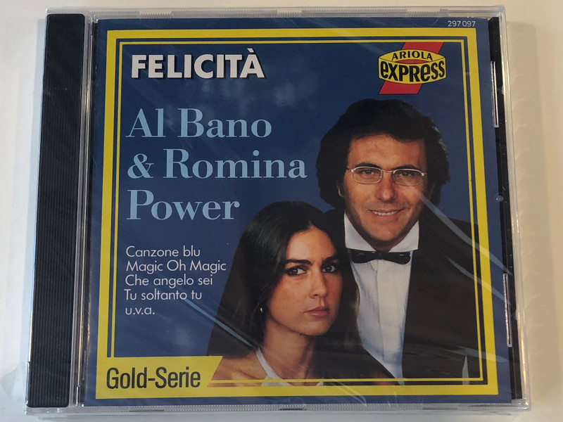 Felicità - Al Bano & Romina Power ‎/ Conzone blu, Magic Oh Magic, Che Angelo Sei, Tu Soltanto Tu, u.v.a. / Gold-Serie / Ariola Express ‎Audio CD / 297 097-200