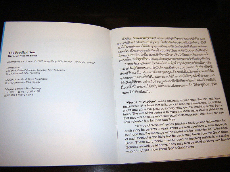 The Prodigal Son / English - Lao Bilingual Edition / Lao (Words of Wisdom)