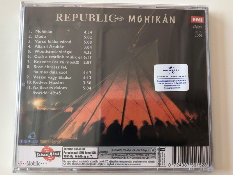 Mohikán - Republic / EMI ‎Audio CD 2004 / 0724387591523