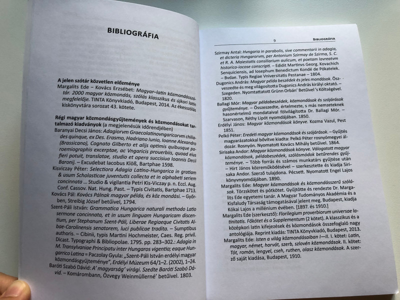 Latin–magyar közmondásszótár / 1660 latin közmondás és bölcsesség magyar megfelelői / Az ékesszólás kiskönyvtára / Szerző: Halápy István, Margalits Ede / TINTA Könyvkiadó 2020 / Latin-Hungarian proverb Dictionary (9789634092490)