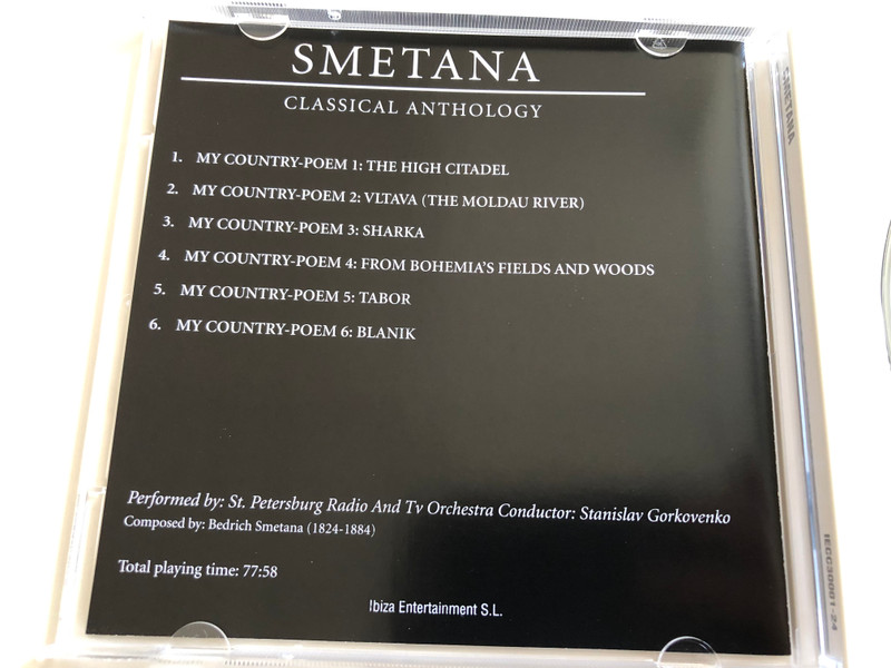 Smetana - My Country-Poem 1-6 / St. Petersburg Radio And Tv Orchestra, Conductor: Stanislav Gorkovenko / Classical Anthology / Centurion Classics Audio CD 2004 / IECC30001-24