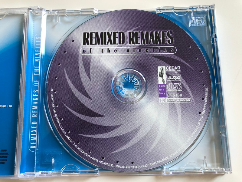 Remixed Remakes Of The Nineties / Performed by Hits Machine ‎/ Beautiful life, Macarena, Fast Love, I Want To Come Over, You oughta know, Killing me softly, and many more... / Going For A Song ‎Audio CD / GFS16