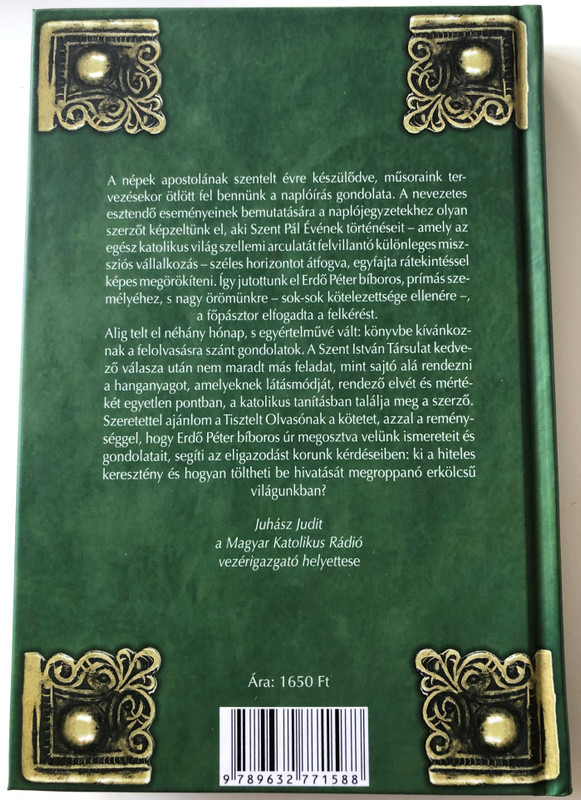 Naplójegyzetek Szent Pál Évében by Erdő Péter / Diary of a Catholic Cardinal in the year of St. Paul / Szent István Társulat 2009 / Hardcover (9789632771588)