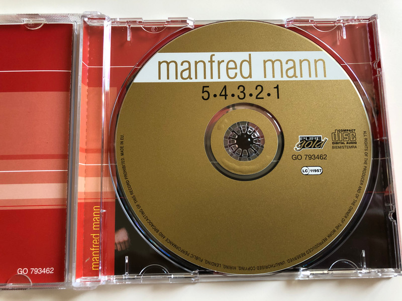Manfred Mann ‎– 5-4-3-2-1 / Let's Go Get Stoned, I Put a Spell on You, I Got You Babe / Pure Gold ‎Audio CD 2002 / GO 793462