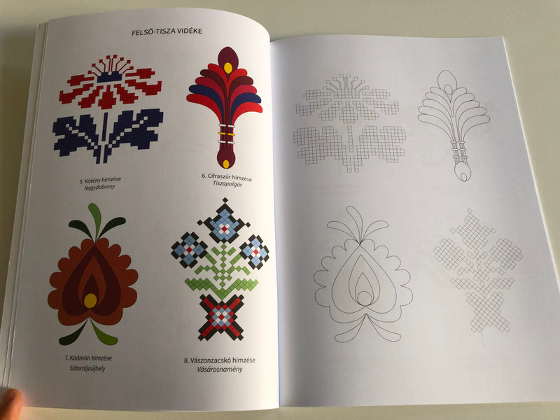 Magyar hímzésminták kifestőkönyve  Editor Horváth Ágnes  Coloring book of Hungarian Embroidery (9789634090281)