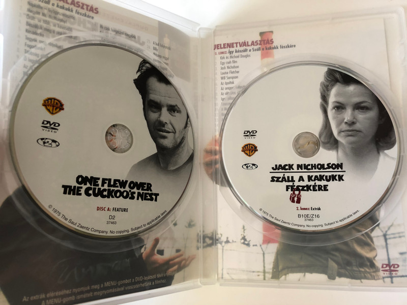 Száll a kakukk fészkére (1975) 2xDVD One Flew over the cuckoo's nest / Directed by Miloš Forman / Starring: Jack Nicholson. Louise Fletcher, William Redfield (5999010448269)