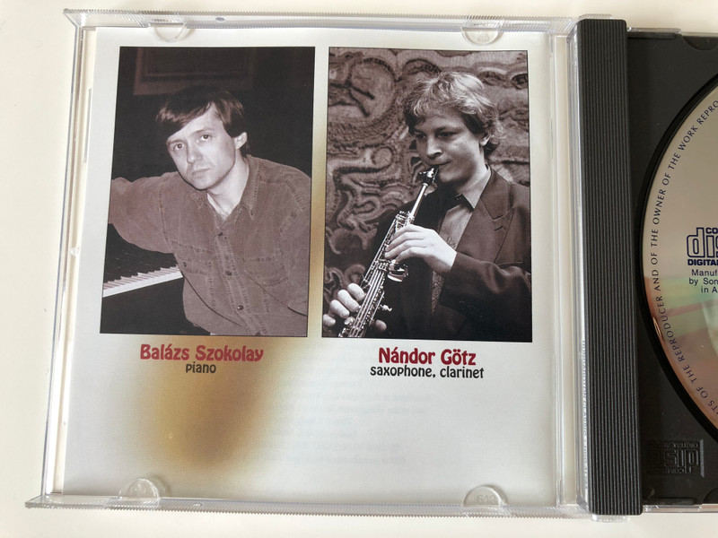 Satie-Xophone - Debussy, Ravel, Satie / Nándor Götz - saxophone,clarinet / Balázs Szokolay ‎– piano / Hungaroton Classic ‎Audio CD 1998 Stereo / HCD 31763