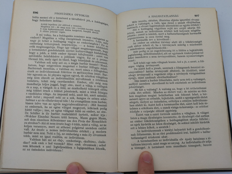 A Diadalmas Világnézet by Proházska Ottokár / Proházska Összegyűjtött munkái 5. kötet / Szent István Társulat 1927 / Hardcover / Historic 1927 print - The Triumphant Worldview by Roman Catholic theologian (DiadalmasVilagnezet)
