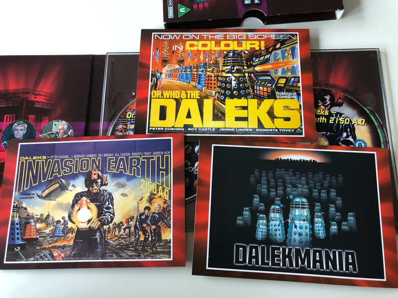 The Daleks 2xDVD SET 1965 Containing Dr. Who and the Daleks - Daleks-Invasion Earth 2150 A.D / The Dr. Who Movie Collection / Directed by Gordon Flemyng / Starring: Peter Cushing, Roy Castle, Jennie Linden, Bernard Cribbins, Ray Brooks (7321900384704)