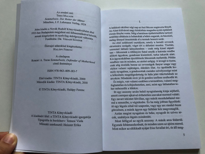 Semmelweis, az anyák megmentője by Theo Malade / Tinta Könyvkiadó / Semmelweis, the savior of mothers (9789634091837)