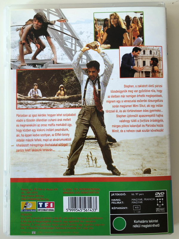 Un indien dans la ville DVD 1994 Egy indián Párizsban (An Indian in the city) / Directed by Hervé Palud / Starring: Thierry Lhermitte, Patrick Timsit, Ludwig Briand, Miou-Miou, Arielle Dombasle (5999545561433)