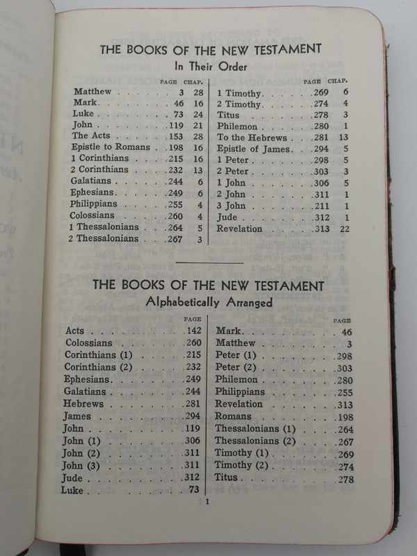 The Red Letter New Testament and Psalms / Authorized or King James Version / John C. Winston Company / With Color illustrations (KJVNTRedletter)