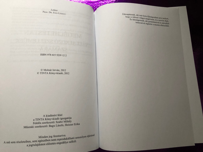 Megélhetéstan vállalkozó szelleműek számára by Molnár István / Tinta Könyvkiadó / Study of Livelihood for the enterprising in Hungarian (9786155219122)