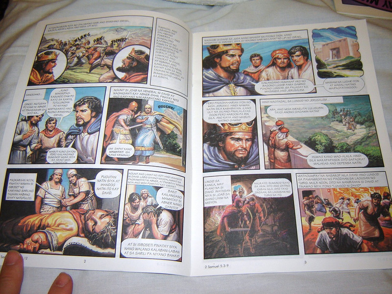 DAVID ANG DAKILA / TAGALOG Language Children's comic strip Bible book [Paperback]