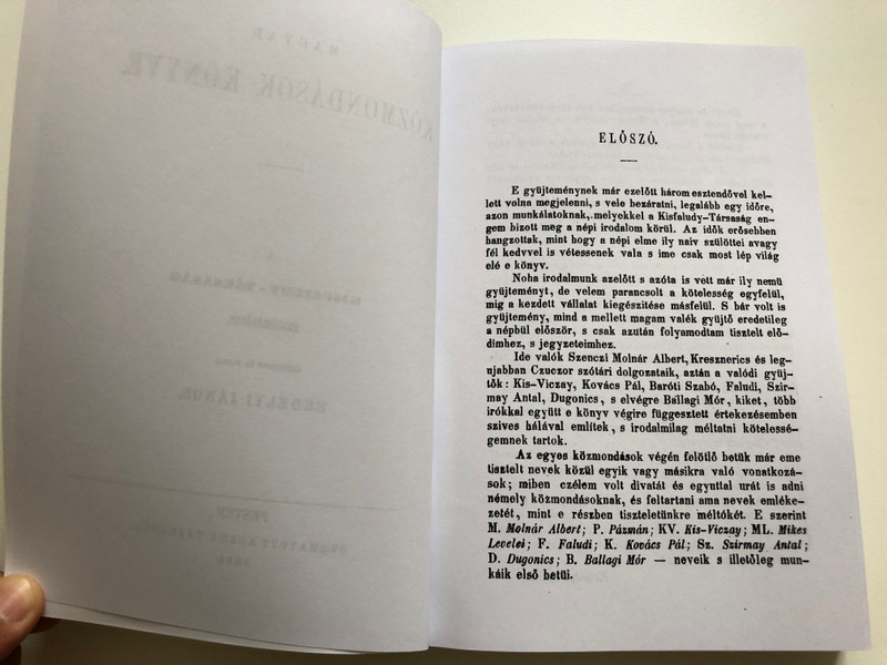 Magyar közmondások könyve by Erdélyi János / Tinta Könyvkiadó / Book of Hungarian Proverbs / 9000 Proverbs (9789634091813) 