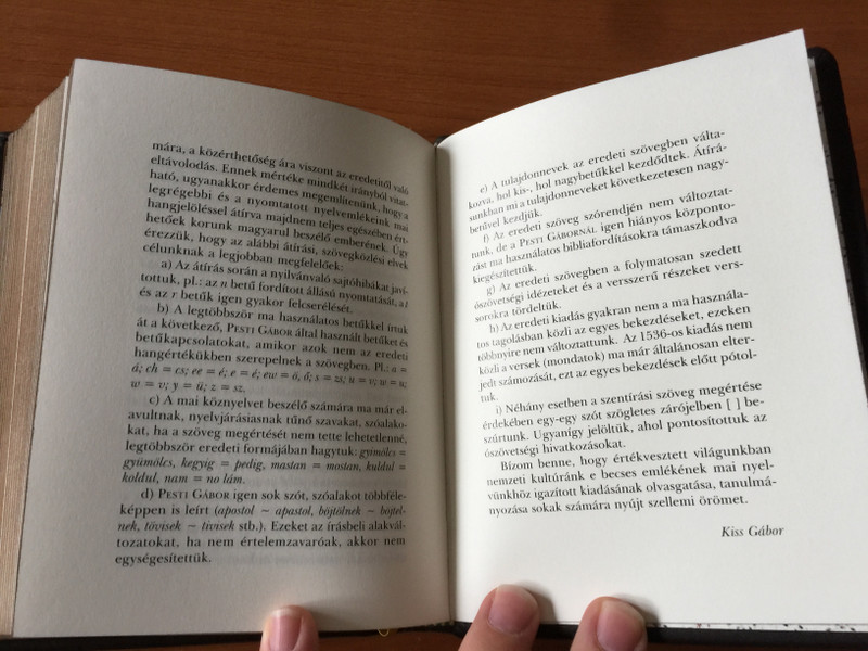 Új Testamentum magyar nyelven - díszkiadás / Pesti Mizsér Gábor / Első magyar nyelvű kiadása a 4 evangéliumnak / The first Hungarian print of the 4 Gospels REPRINT EDITION (9789637094996b)