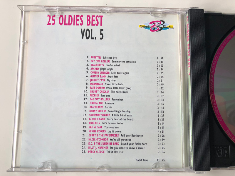 100 Oldies Best - Vol. 2 - CD Box 4 / Donovan - Colours, Sweet - Ballroom blitz, Archies - Sugar sugar, Rubettes - I Can do it, Marmalade - Rainbow, Johnny Cash - Big river, and many others / Selected Sound Carrier 4x Audio CD, Box Set / 5033