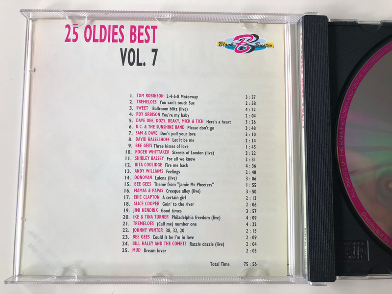 100 Oldies Best - Vol. 2 - CD Box 4 / Donovan - Colours, Sweet - Ballroom blitz, Archies - Sugar sugar, Rubettes - I Can do it, Marmalade - Rainbow, Johnny Cash - Big river, and many others / Selected Sound Carrier 4x Audio CD, Box Set / 5033