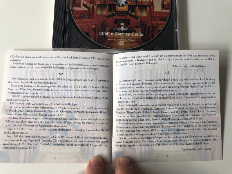 Kelenfoldi Barokk Estek - 50. jubileumi hangversenye / Orgonal: Alfoldy-Boruss Csilla / Audio CD 2004 / AB-2005
