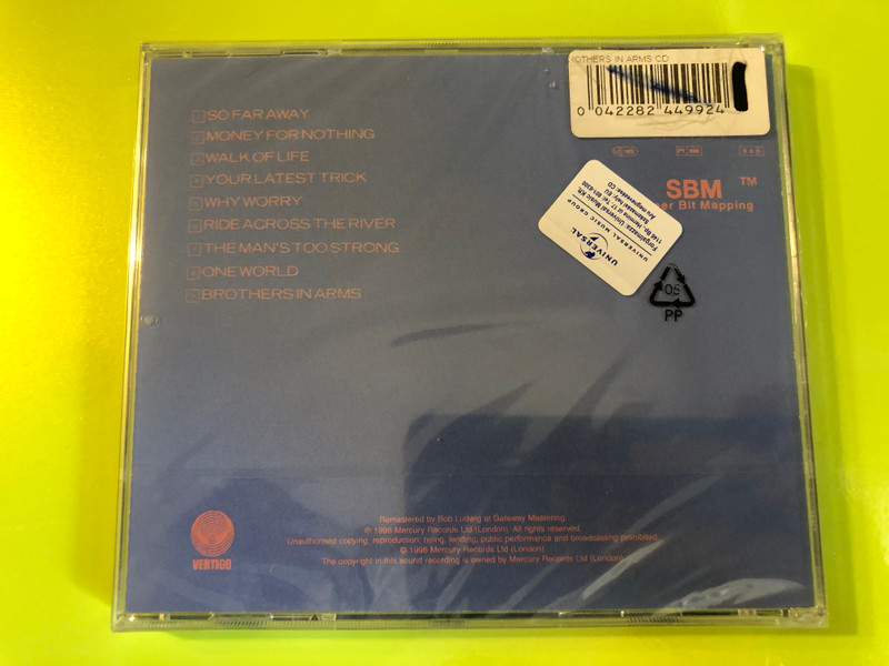 Dire Straits ‎– Brothers In Arms / Dire Straits ReMastered / Vertigo ‎Audio CD 1996 / 824 499-2