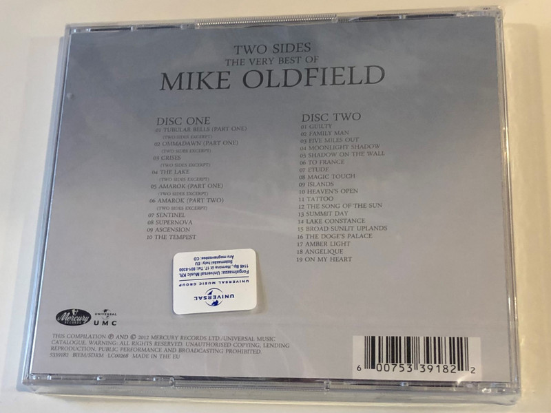 Two Sides - The Very Best Of Mike Oldfield / Mercury 2x Audio CD 2012 / 5339182