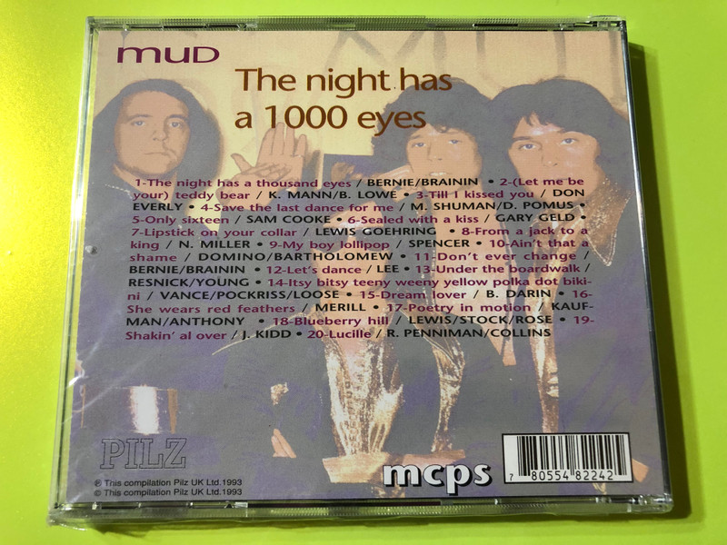 Mud ‎– The Night Has A 1000 Eyes / Pliz Audio CD 1993 / 78055482242 (780554822425)