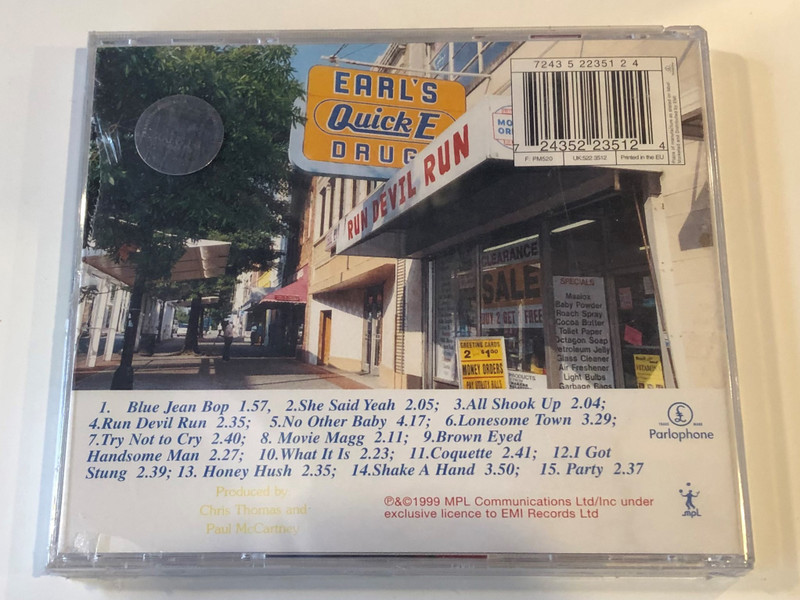 Paul McCartney ‎– Run Devil Run / MPL Audio CD 1999 / 5223512